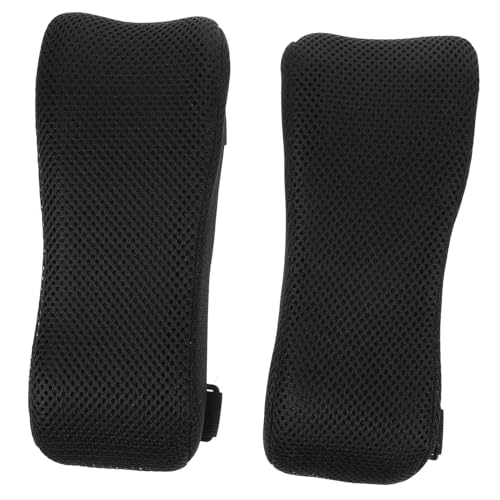 CLISPEED 2 Stück Ergonomische Armlehnenpolster mit Memory Schaum rutschfest und Atmungsaktiv Bequeme Kissenauflage für Bürostuhl und Gaming Stuhl Druckentlastend und Passend von CLISPEED