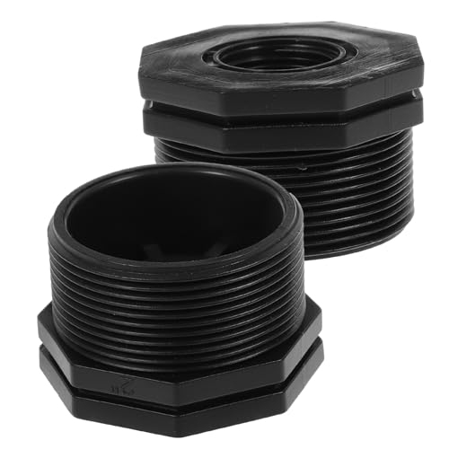 CLISPEED 2 Stück Fitting Teiliges Adapter Innen und Außengewinde Wasseranschluss für Wasserbehälter Garten Teich Aquarium Industrie und Haushalt von CLISPEED