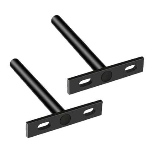 CLISPEED 2 Stück Förmige Unsichtbare Regalhalterung Wandhalter Regalträger Schwarz Robuste Metallstütze für Bücherregal Wandboard Trennwand Einfache Montage Vielseitig Einsetzbar von CLISPEED