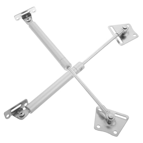 CLISPEED 2 Stück Hydraulische Gasdruckdämpfer Teleskopstützstangen für Küchenschrank und Badezimmertüren Kraft Schranktürstütze mit Verbesserter Stabilität und Einfacher Montage von CLISPEED
