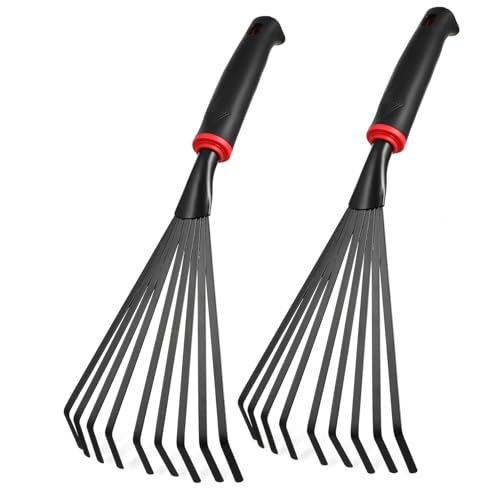 CLISPEED 2 Stück Kleine Gartenharken aus Robustem Eisen mit Kurzem Griff Ergonomisch Geformt für Komfortables Jäten Lockerung von Erde und Pflege von Blumenbeeten Leicht und Langlebig für CLISPEED 2 Stück Kleine Gartenharken aus Robustem Eisen mit Kurzem Griff Ergonomisch Geformt für Komfortables Jäten Lockerung von Erde und Pflege von Blumenbeeten Leicht und Langlebig für von CLISPEED