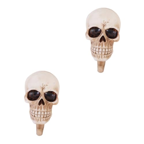 CLISPEED 2 Stück Kreativer Halloween Wandhaken im Schädel Design Schlüsselhalter für Kleidung und Dekorativ für Halloween Deko CLISPEED 2 Stück Kreativer Halloween Wandhaken im Schädel Design Schlüsselhalter für Kleidung und Dekorativ für Halloween Deko von CLISPEED