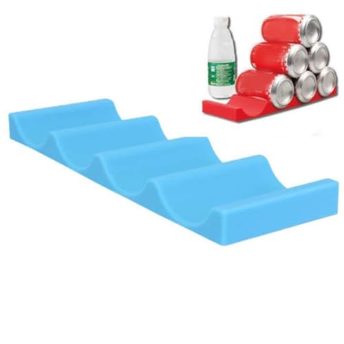 CLISPEED 2 Stück Kühlschrank Organizer für Flaschen und Dosen Silikon Flaschenhalter Blau Stapelbar rutschfest für Getränkeaufbewahrung Kühlschrank und Schrank CLISPEED 2 Stück Kühlschrank Organizer für Flaschen und Dosen Silikon Flaschenhalter Blau Stapelbar rutschfest für Getränkeaufbewahrung Kühlschrank und Schrank von CLISPEED