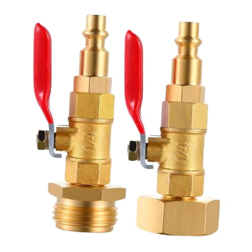 CLISPEED 2 Stück Kupfer Winterize Adapter Schlauchverbinder mit Kugelhahn für Wohnwagen Boot Garten Wasserleitung Frostschutz Schnellkupplung CLISPEED 2 Stück Kupfer Winterize Adapter Schlauchverbinder mit Kugelhahn für Wohnwagen Boot Garten Wasserleitung Frostschutz Schnellkupplung von CLISPEED