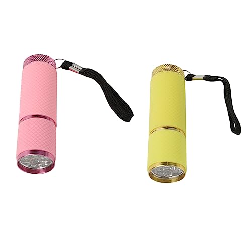 CLISPEED 2 Stück LED Nagelkunst Identifikation Taschenlampe Uv Lampe für Kosmetische Maskenprüfung Tragbar Stabil und Gelb CLISPEED 2 Stück LED Nagelkunst Identifikation Taschenlampe Uv Lampe für Kosmetische Maskenprüfung Tragbar Stabil und Gelb von CLISPEED