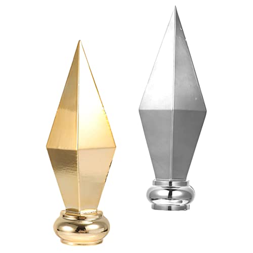 CLISPEED 2 Stück Langlebige Aluminiumlegierung Fahnenmast Spitze Dekorativer Flaggenkopf für Verschiedene Fahnenmasten Wetterfest und CLISPEED 2 Stück Langlebige Aluminiumlegierung Fahnenmast Spitze Dekorativer Flaggenkopf für Verschiedene Fahnenmasten Wetterfest und von CLISPEED