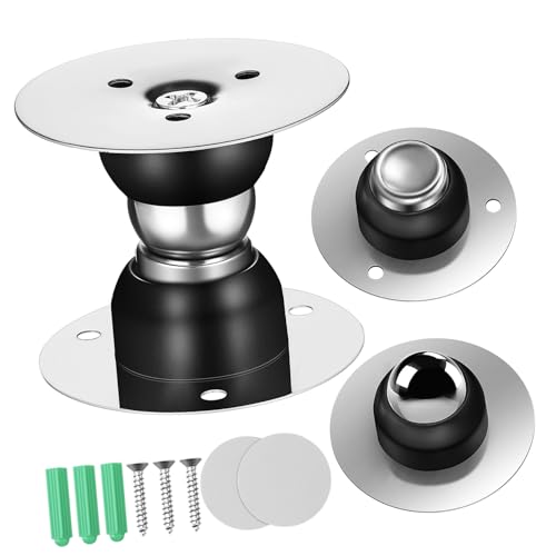 CLISPEED 2 Stück Magnetischer Türstopper ohne Bohren Wandmontage Starker Haltemagnet für Türen Offen Halten Platzsparend Einfache Klebeinstallation Schwarz von CLISPEED