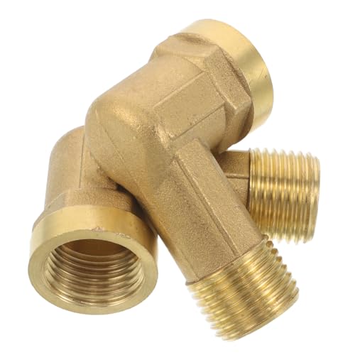 CLISPEED 2 Stück Messing Winkelverbinder Teiliges Verlängert Rohradapter Doppelgewinde für Sanitär Gartenschlauch Zubehör Effiziente Rohrverbindung CLISPEED 2 Stück Messing Winkelverbinder Teiliges Verlängert Rohradapter Doppelgewinde für Sanitär Gartenschlauch Zubehör Effiziente Rohrverbindung von CLISPEED