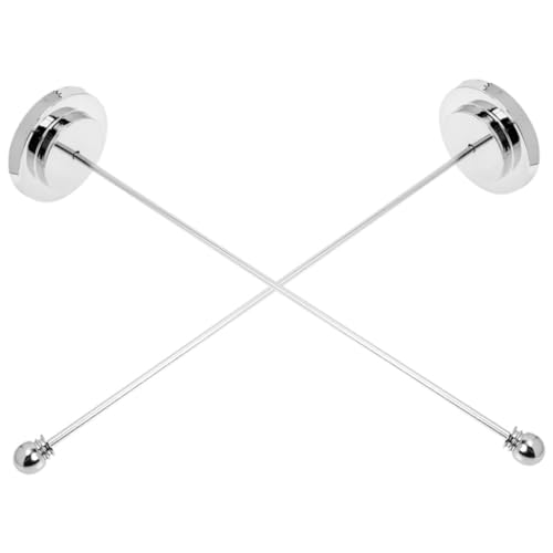 CLISPEED 2 Stück Metall Flaggenständer Tischflaggenhalter aus Robustem Eisen Verschleißfest Stabiler Fahnenmast Sockel für Büro Party Dekoration Geeignet für Kleine Tischflaggen von CLISPEED