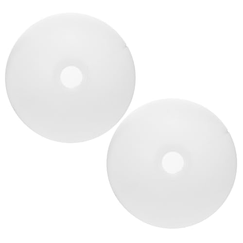 CLISPEED 2 Stück Milchglas Lampenschirme Runde Lampenabdeckung Kugelförmiger Lampenschirm für Pendelleuchten Decken und Wandleuchten mit Einfachem Einloch Design Angenehme Lichtstreuung von CLISPEED