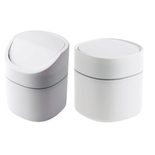 CLISPEED 2 Stück Mini Tischmülleimer mit Deckel Kleiner Kunststoff Abfallbehälter für Schreibtisch und Arbeitsplatte Kompakt und Vielseitig für Küche Büro Wohnzimmer Bad Praktische CLISPEED 2 Stück Mini Tischmülleimer mit Deckel Kleiner Kunststoff Abfallbehälter für Schreibtisch und Arbeitsplatte Kompakt und Vielseitig für Küche Büro Wohnzimmer Bad Praktische von CLISPEED