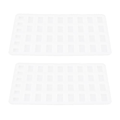 CLISPEED 2 Stück Mini Ziegelform Silikonform für DIY Miniaturziegel für Sandtisch Layouts und Handwerksprojekte Langlebig und Leicht zu Reinigen von CLISPEED