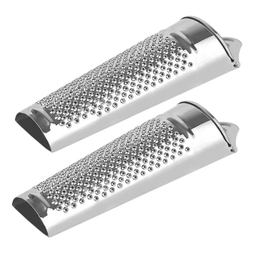 CLISPEED 2 Stück Multifunktionale Edelstahl Gemüsereibe Scharfen Klingen für Obst Käse Ingwer Knoblauch und Mehr Kompakt Robust und Einfach zu Handhaben für Küchenbedarf CLISPEED 2 Stück Multifunktionale Edelstahl Gemüsereibe Scharfen Klingen für Obst Käse Ingwer Knoblauch und Mehr Kompakt Robust und Einfach zu Handhaben für Küchenbedarf von CLISPEED