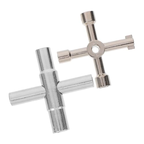 CLISPEED 2 Stück Multifunktionaler Kreuzschlüssel Teiliges Wasserzähler Schlüssel Gas und Heizkörper Entlüftungsschlüssel Ergonomisch Vielseitig für Sanitär und Handwerk CLISPEED 2 Stück Multifunktionaler Kreuzschlüssel Teiliges Wasserzähler Schlüssel Gas und Heizkörper Entlüftungsschlüssel Ergonomisch Vielseitig für Sanitär und Handwerk von CLISPEED