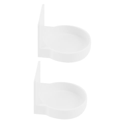 CLISPEED 2 Stück Nail Wandmontage Badezimmer Aufbewahrungsregal Teilig Weiß Platzsparender Wasserdichter Organizer ohne Bohren für Kosmetik und Toilettenartikel Hautfreundlich und Einfach von CLISPEED