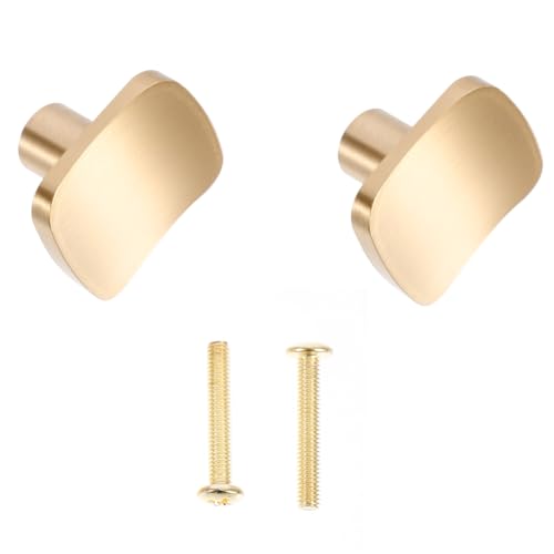 CLISPEED 2 Stück Nordische Messing Möbelgriffe Quadratische Kleiderschrank Türgriffe aus Verschleißfestem Material Einfache Montage für Kommoden und Möbelstücke CLISPEED 2 Stück Nordische Messing Möbelgriffe Quadratische Kleiderschrank Türgriffe aus Verschleißfestem Material Einfache Montage für Kommoden und Möbelstücke von CLISPEED