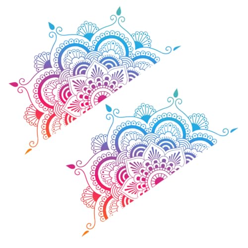 CLISPEED 2 Stück PVC Teiliges Mandala Wandtattoo Ablösbare Bunte Wandaufkleber für Schlafzimmer Wohnzimmer Selbstklebende Bohemian Wanddeko Langlebig und Einfach Anzubringen CLISPEED 2 Stück PVC Teiliges Mandala Wandtattoo Ablösbare Bunte Wandaufkleber für Schlafzimmer Wohnzimmer Selbstklebende Bohemian Wanddeko Langlebig und Einfach Anzubringen von CLISPEED