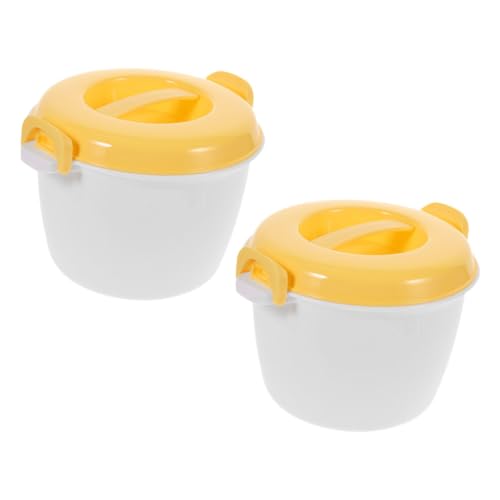 CLISPEED 2 Stück Praktischer Mikrowellen reiskocher aus Lebensmittelechtem Kunststoff Mikrowellengeeignet Großer Dampfgarer mit Warmhaltefunktion Vielseitig für Reis Gemüse und Brei Gelb CLISPEED 2 Stück Praktischer Mikrowellen reiskocher aus Lebensmittelechtem Kunststoff Mikrowellengeeignet Großer Dampfgarer mit Warmhaltefunktion Vielseitig für Reis Gemüse und Brei Gelb von CLISPEED