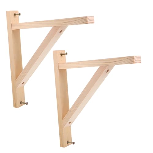 CLISPEED 2 Stück Robuste Dreieck Wandhalterung aus Holzregalträgern für Stabile Küchen und Badregale Einfache Montage Vielseitig Einsetzbar in Wohnung Büro Garage und Geschäftsräumen CLISPEED 2 Stück Robuste Dreieck Wandhalterung aus Holzregalträgern für Stabile Küchen und Badregale Einfache Montage Vielseitig Einsetzbar in Wohnung Büro Garage und Geschäftsräumen von CLISPEED