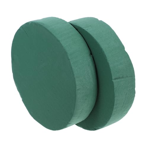 CLISPEED 2 Stück Runde Nasssteckschaumblöcke Feuchtiger Blumenschaum für DIY Blumenarrangements für Hochzeitsdeko Blumenkränze Floristikbedarf Geeignet für Körbe und Blumenhalter von CLISPEED