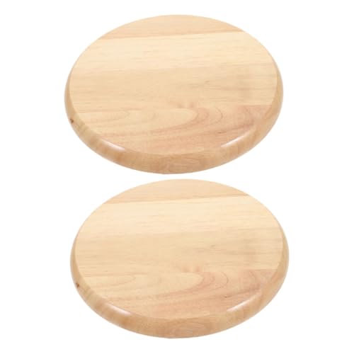 CLISPEED 2stücke Holz Ersatz Sitz Für Runde Barhocker Stuhlsitzfläche Aus Robustem Material Passend Für Esszimmerstühle Und Kantinenmöbel Mühelose Installation von CLISPEED
