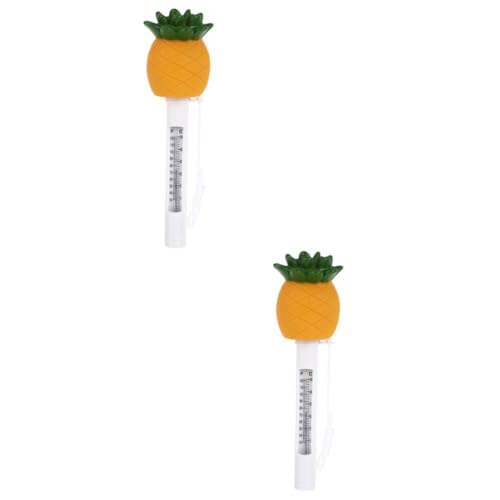 CLISPEED 2 Stück Schwimmendes Poolthermometer Form Ananas Cartoon Temperaturanzeige für Schwimmbad und Teich Celsius und Fahrenheit Anzeige Langlebig und Bruchsicher CLISPEED 2 Stück Schwimmendes Poolthermometer Form Ananas Cartoon Temperaturanzeige für Schwimmbad und Teich Celsius und Fahrenheit Anzeige Langlebig und Bruchsicher von CLISPEED