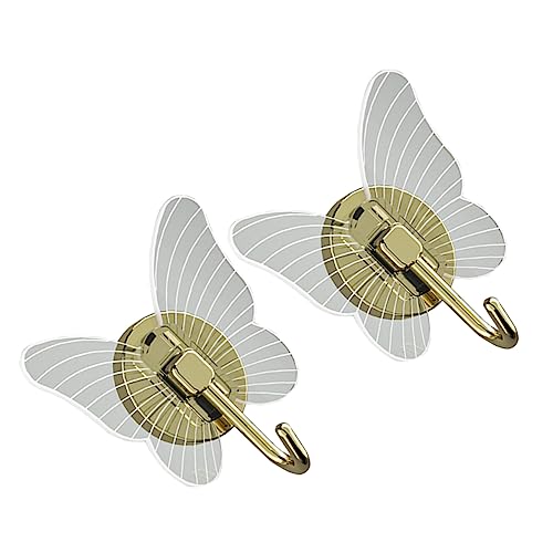 CLISPEED 2 Stück Selbstklebende Schmetterling Wandhaken Transparent Praktischer Wandaufhänger für Schlüssel Handtaschen und Handtücher Robuste Aufbewahrungshaken ohne Bohren für CLISPEED 2 Stück Selbstklebende Schmetterling Wandhaken Transparent Praktischer Wandaufhänger für Schlüssel Handtaschen und Handtücher Robuste Aufbewahrungshaken ohne Bohren für von CLISPEED