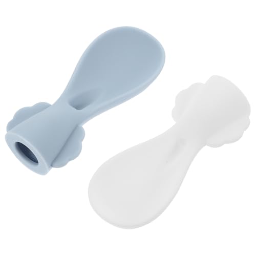 CLISPEED Silikon Quetschlöffel für Babynahrungsbeutel 2 Stück Bpa Frei Ergonomisch für Kleinkinder zum Füttern von Pürees und Obstmus CLISPEED Silikon Quetschlöffel für Babynahrungsbeutel 2 Stück Bpa Frei Ergonomisch für Kleinkinder zum Füttern von Pürees und Obstmus von CLISPEED