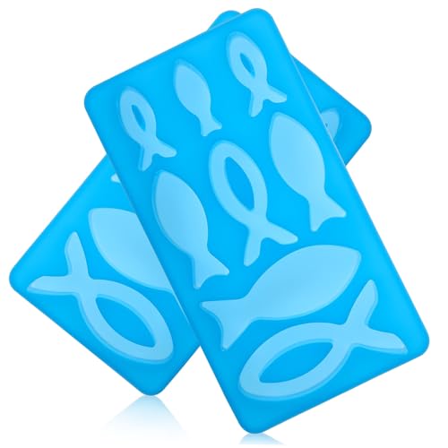 CLISPEED 2 Stück Silikonform Fisch Fach Lebensmittelecht Antihaft Silikon Backform für Eis Schokolade Kuchen Seife DIY Kreatives Backen Küchenhelfer CLISPEED 2 Stück Silikonform Fisch Fach Lebensmittelecht Antihaft Silikon Backform für Eis Schokolade Kuchen Seife DIY Kreatives Backen Küchenhelfer von CLISPEED