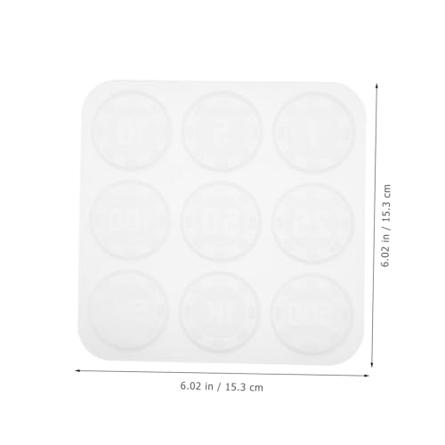 CLISPEED 2 Stück Silikonform für DIY Epoxidharz Poker Chips Gießform mit Glatter Oberfläche Wiederverwendbar Elastisch und Reißfest für Handwerksprojekte und Schmuckgestaltung CLISPEED 2 Stück Silikonform für DIY Epoxidharz Poker Chips Gießform mit Glatter Oberfläche Wiederverwendbar Elastisch und Reißfest für Handwerksprojekte und Schmuckgestaltung von CLISPEED