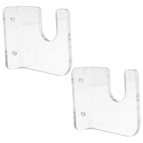 CLISPEED 2 Stück Skateboard Wandhalter Acryl Wandmontiertes Skateboard Display Regal Kompatibel mit Snowboard Platzsparend Robust Einfache Montage Transparent von CLISPEED