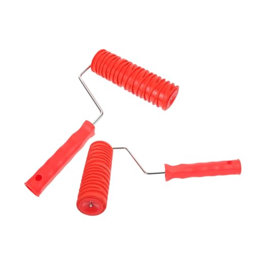 CLISPEED 2 Stück Strukturroller aus Gummi Präziser Muster Farbroller für Wandfarbe Langlebig Vielseitig für Wände Decken Schränke Einfache Reinigung für DIY und Professionelle von CLISPEED