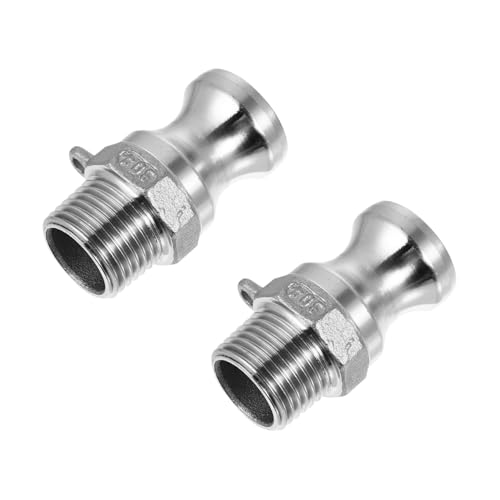 CLISPEED 2 Stück Teiliges Camlock Adapter aus Edelstahl Schnellkupplungsschlauchverbinder mit Glatter Oberfläche und Geradem Rohrkörper Geeignet für Industrielle Schlauch Rohrsysteme CLISPEED 2 Stück Teiliges Camlock Adapter aus Edelstahl Schnellkupplungsschlauchverbinder mit Glatter Oberfläche und Geradem Rohrkörper Geeignet für Industrielle Schlauch Rohrsysteme von CLISPEED