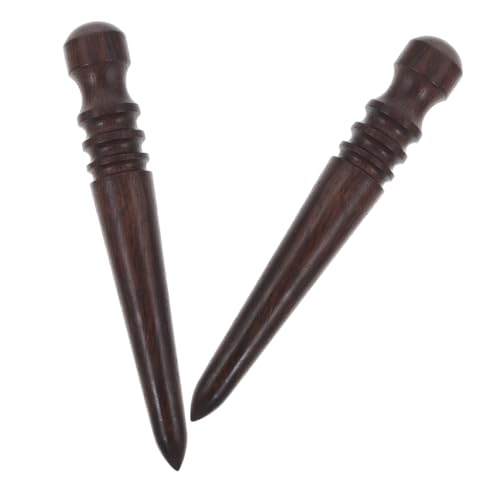 CLISPEED 2 Stück Teiliges Lederkanten burnishing Holz Polierstift für DIY Lederhandwerk Präzises Schleifen und Glätten Einfaches Polieren von Feinen Kanten und Kleinen Rundungen von CLISPEED