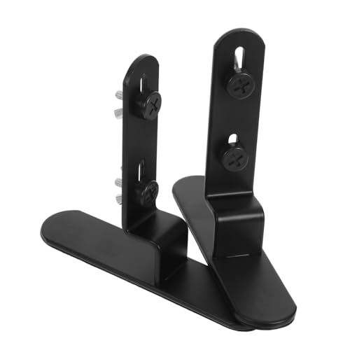 CLISPEED 2 Stück Teiliges Pegboard Halterungsset Metall Tisch Wandhalterung Verstellbare Pegboard Regalhalter für Zuhause Büro Studio Robuste Schwarze Metallrahmen für Vielseitige von CLISPEED