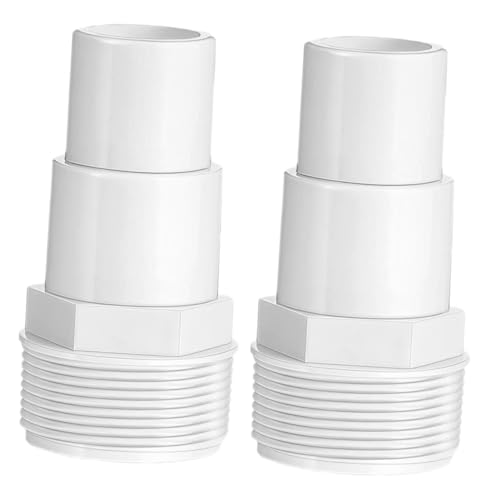 CLISPEED 2 Stück Teiliges Pool Pump Adapter Robustem Dicht Schließender Schwimmbad Schlauchverbinder für Poolfilter Langlebig Geeignet für Pumpenschlauch und Ersatzteile von CLISPEED