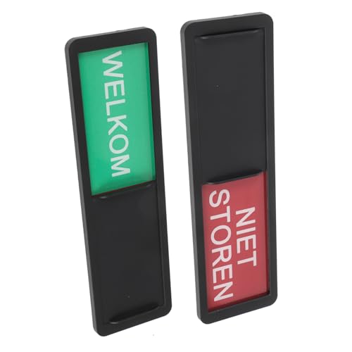 CLISPEED 2 Stück Teiliges Privacy Türschild mit Magnet Schieberegler Stören Willkommen Indikator Leicht Handlich und Langlebig für Büro Konferenzraum Wc Nutzung von CLISPEED