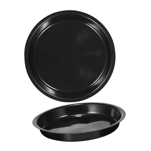 CLISPEED 2 Stück Teiliges Rundes Pflanzuntersetzer Robustes Kunststoff Tablett für Blumentöpfe Langlebig für Indoor Pflanzen Verhindert Bodenverschmutzung und Schützt vor Wasserablauf von CLISPEED