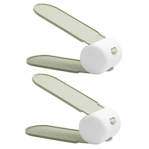 CLISPEED 2 Stück Teiliges Schuhregal aus Robustem PP Rutschfester Schuhhalter mit Verstellbarer Höhe Platzsparendes Schuhaufbewahrungsregal für Zuhause Schuhschrank Flur und Schlafzimmer von CLISPEED