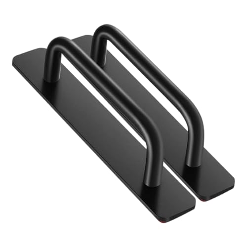 CLISPEED 2 Stück Teiliges Selbstklebende Schrankgriffe aus Rostfreiem Material Einfache Montage ohne Bohren Starke Haftung Vielseitig Einsetzbar für Küchenschränke Dusch Möbeltüren Schwarz von CLISPEED