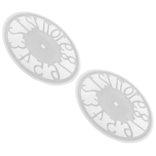 CLISPEED 2 Stück Teiliges Silikon Uhr Gießform Flexible DIY Uhr Silikonform für Präzises Basteln von Uhrplatten Langlebig Antihaftbeschichtet für Harz Epoxidprojekte von CLISPEED