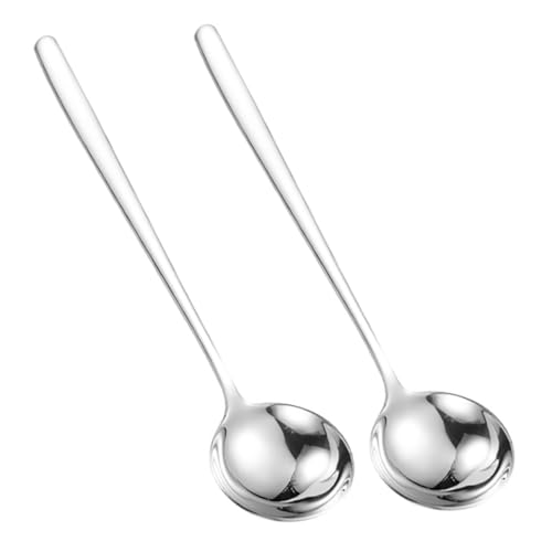 CLISPEED 2 Stück Teiliges Suppenkellen Edelstahl Große Schöpflöffel mit Langem Griff Ergonomisch Rutschfest zum Servieren von Suppe in Küche Restaurant und Kantine CLISPEED 2 Stück Teiliges Suppenkellen Edelstahl Große Schöpflöffel mit Langem Griff Ergonomisch Rutschfest zum Servieren von Suppe in Küche Restaurant und Kantine von CLISPEED