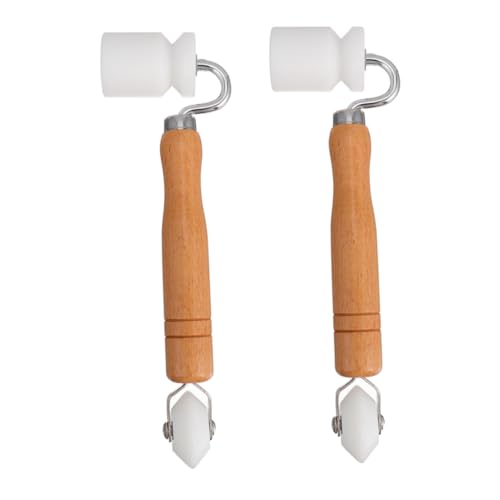 CLISPEED 2 Stück Teiliges Tapetenroller mit Ergonomischem Holzgriff Nahtglättend und Langlebig für Professionelle Wandgestaltung und Schnelle Tapezierarbeiten von CLISPEED