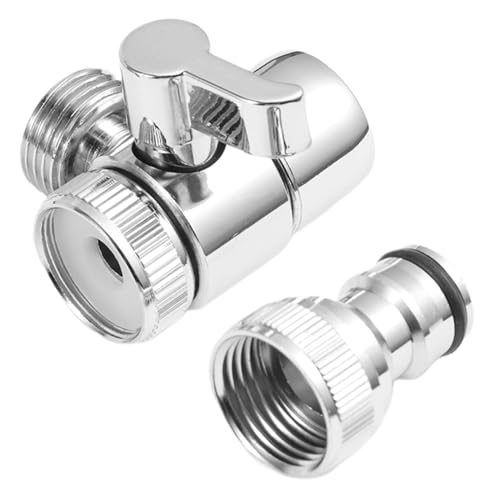 CLISPEED 2 Stück Teiliges Waschmaschinen Eingangsadapter Universeller Wasserhahn Aufsatz mit Wege Wasserverteiler Kompakter Langlebiger Wasserhahn Adapter für Spülen mit Abnehmbarem von CLISPEED