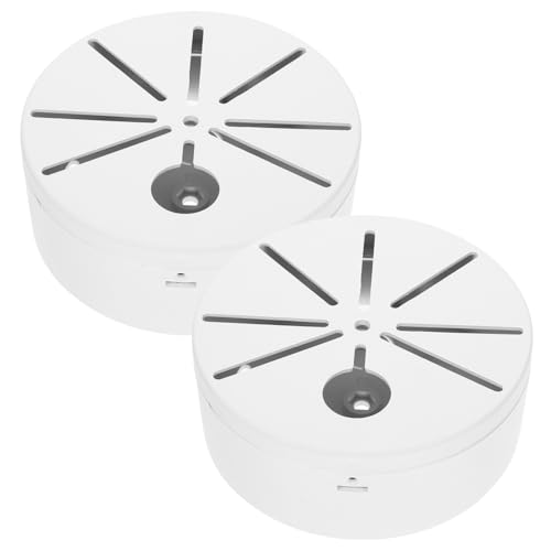CLISPEED 2 Stück Teiliges Wasserdichtes Kabelverbindungsgehäuse aus Kunststoff Runde Abzweigdose mit Großem Stauraum Geeignet für Outdoor Kabelschutz und Dome Überwachungskamera Montage von CLISPEED