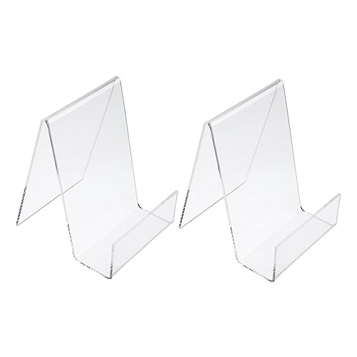 CLISPEED 2 Stück Transparente Acryl Buchständer Vertikaler Buchhalter für Desktop für Lehrbücher Notebooks und Tablets Stabil und Langlebig CLISPEED 2 Stück Transparente Acryl Buchständer Vertikaler Buchhalter für Desktop für Lehrbücher Notebooks und Tablets Stabil und Langlebig von CLISPEED
