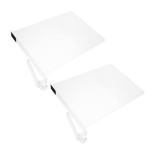 CLISPEED 2 Stück Transparente Regaltrenner Kunststoff Schrankteiler Organizer für Kleiderschrank Bücherregal und Aufbewahrung ohne Bohren Platzsparend Installieren von CLISPEED