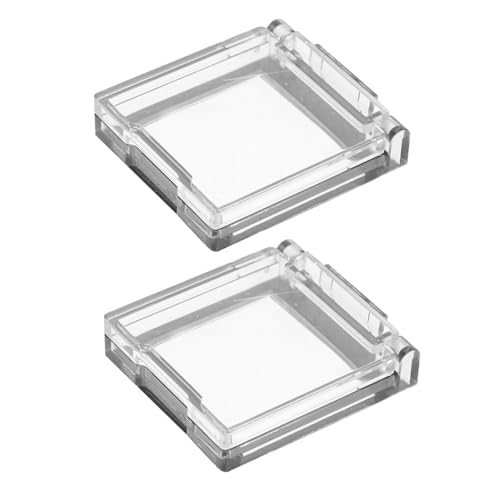 CLISPEED 2 Stück Transparenter Push Button Schutzabdeckung mit Selbstklebender Rückseite Runde Kunststofftaste Abdeckung für Waschmaschine Geschirrspüler Not Aus Schutz von CLISPEED