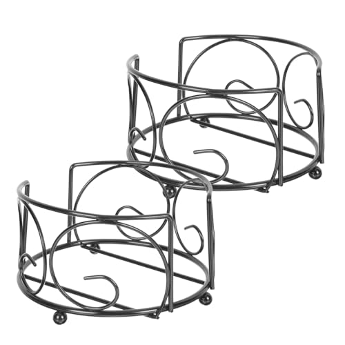 CLISPEED 2 Stück Untersetzer Halter Platzsparender Becherunterlagen Organizer für Küche und Wohnbereich Vielseitiger Aufbewahrungsständer für Runde Coaster und Tabletts Robustes Design von CLISPEED