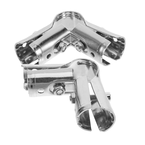CLISPEED 2 Stück Verzinkte Stahlrohrverbinder mit Wege Bogen für Gewächshaus Korrosionsbeständige Metallklemmen für Stabile Rohrverbindungen Einfache Montage Vielseitig Einsetzbar von CLISPEED